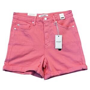 Judy Blue High Waist Pink Denim Shorts XL NWT Tummy Control Coastal Vacation
